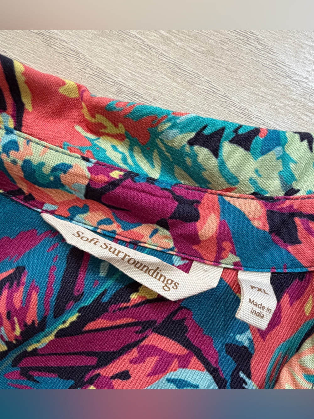Soft Surroundings Florence Dress - Maxi, Tropicana Multi, Resortwear, Beaded - Picture 10 of 10